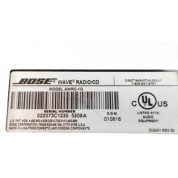 Bose Wave Radio/CD Player with Remote - AWRC-1G - Excellent Condition - Picture 8 of 8